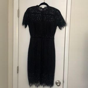 Black Lace Midi Lulus